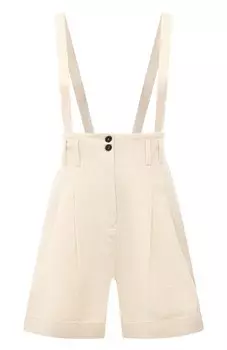 Шорты из хлопка и льна Isabel Benenato