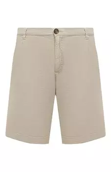 Шорты из хлопка и льна La Martina