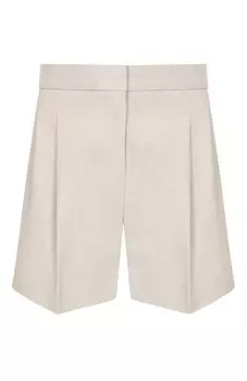 Шорты из хлопка и льна Max Mara Studio