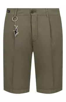 Шорты из хлопка и льна Paul&Shark