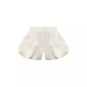 Шорты из хлопка и льна Stella McCartney