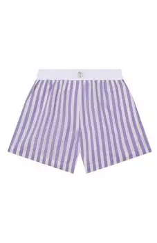 Шорты из хлопка и шелка Brunello Cucinelli