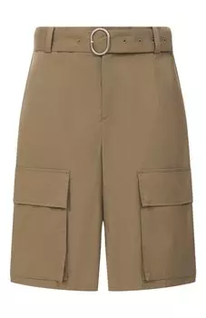 Шорты из хлопка и шелка Jil Sander