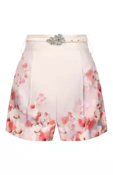 Шорты из шелка и хлопка Zimmermann