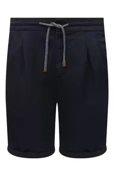 Шорты изо льна и хлопка Brunello Cucinelli