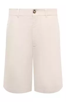 Шорты изо льна и хлопка Brunello Cucinelli