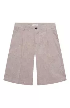 Шорты изо льна и хлопка Paolo Pecora Milano