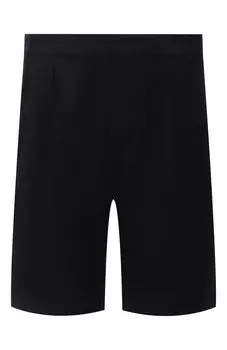 Шорты изо льна и хлопка Saint Laurent