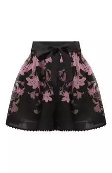 Шорты изо льна и шелка Zimmermann