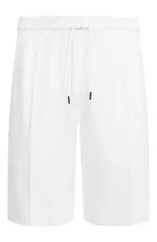 Шорты изо льна и вискозы Emporio Armani