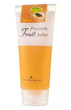 Скраб-щербет для тела с солью Тихого океана и папайей (500g) Enhel beauty