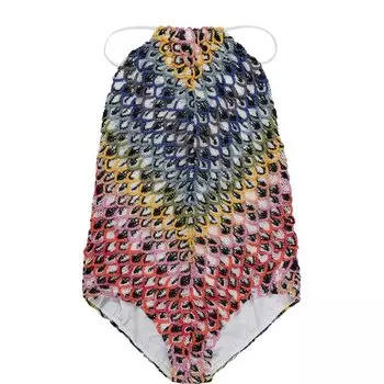 Слитный купальник фактурной вязки Missoni