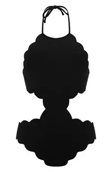 Слитный купальник с фестонами и открытой спиной Marysia