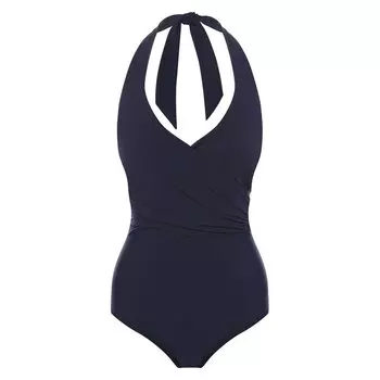 Слитный купальник с глубоким вырезом Heidi Klein