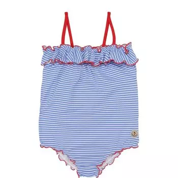 Слитный купальник с оборкой Moncler Enfant