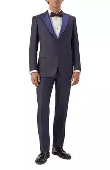 Смокинг из шерсти и шелка Zilli