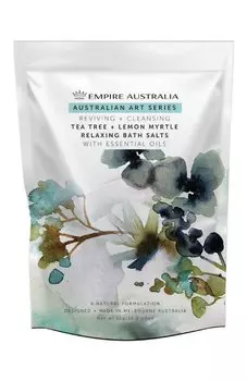 Соль для ванны с маслами чайного дерева и лимонного мирта Australian Art Series (1000g) Empire Australia