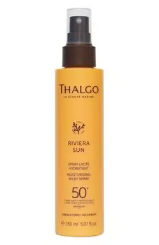 Солнцезащитный увлажняющий спрей-молочко для лица и тела SPF 50+ RIVIERA SUN (150ml) Thalgo