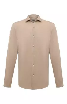 Сорочка из хлопка и кашемира Zegna