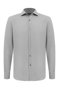 Сорочка из хлопка и кашемира Zegna