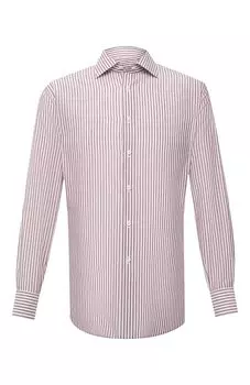 Сорочка из хлопка и льна Brioni