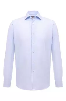 Сорочка из хлопка и льна Canali