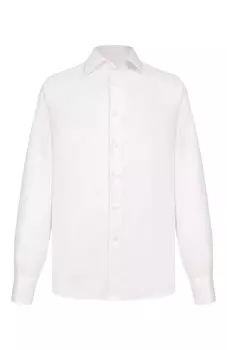 Сорочка из хлопка и льна Canali
