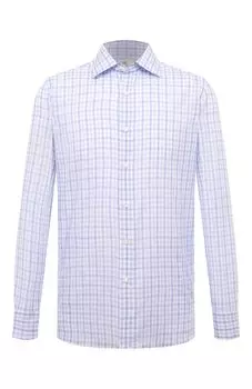 Сорочка из хлопка и льна Luigi Borrelli