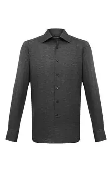 Сорочка из хлопка и льна Stefano Ricci