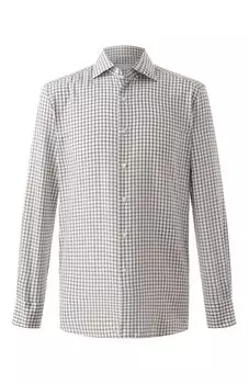 Сорочка из хлопка и льна Stefano Ricci