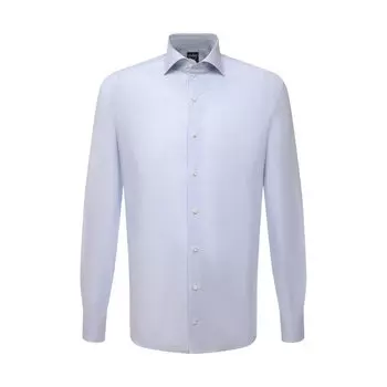 Сорочка из хлопка и льна Van Laack