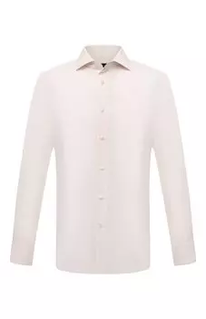 Сорочка из хлопка и льна Zegna