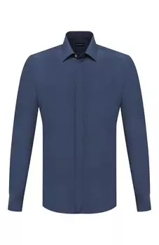 Сорочка из шелка и хлопка Zegna