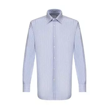 Сорочка из смеси хлопка и льна Brioni