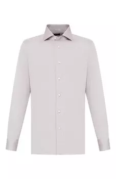 Сорочка из смеси льна и хлопка Ermenegildo Zegna