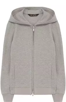 Спортивный кардиган с капюшоном из шерсти и кашемира Loro Piana