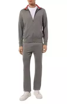 Спортивный костюм из хлопка и шелка Kiton