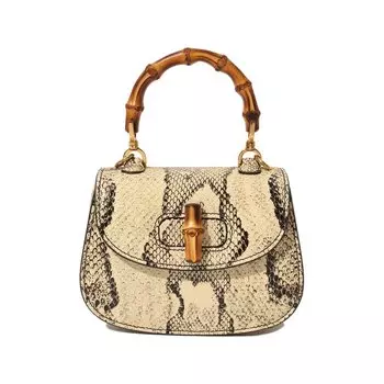 Сумка Gucci Bamboo 1947 mini из кожи питона Gucci