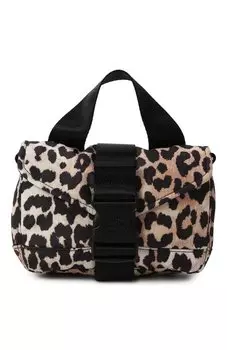 Сумка Leopard Tech mini Ganni