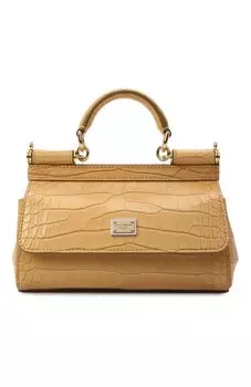 Сумка Sicily из кожи аллигатора Dolce & Gabbana