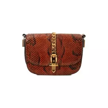 Сумка Sylvie 1969 mini из кожи питона Gucci