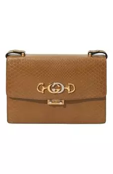 Сумка Zumi small из кожи питона Gucci