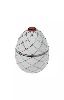 Свеча Bois De Russie White With Silver Stripes (450g) Ladenac Milano