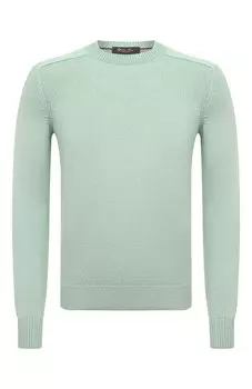 Свитер из хлопка и шелка Loro Piana