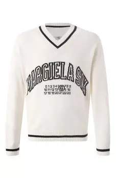 Свитер из хлопка и шерсти MM6