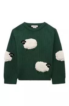 Свитер из хлопка и шерсти Stella McCartney
