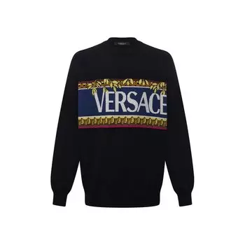 Свитер из хлопка и шерсти Versace