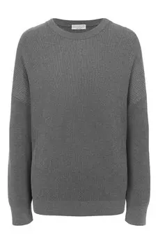 Свитер из хлопка и вискозы Brunello Cucinelli