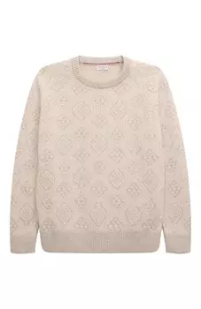 Свитер из шерсти и хлопка Brunello Cucinelli