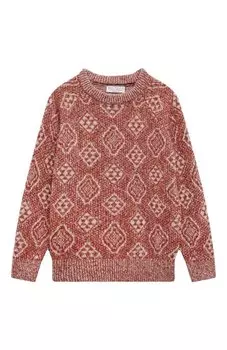 Свитер из шерсти и хлопка Brunello Cucinelli